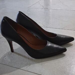 Coach Black Leather Women's Heels Size 8.5